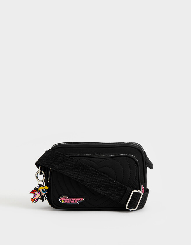 Marroquinería Licencias Bandolera Con Charms "chicas Superpoderosas" - Combinacion Multicolor