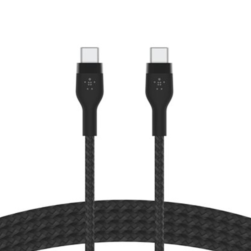 Cable De Datos Belkin Pro Flex USB-C a USB-C 2 Mts Black Cable De Datos Belkin Pro Flex USB-C a USB-C 2 Mts Black