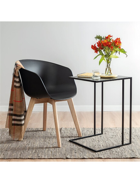 SILLA HAY POLI/MADERA 57X54X80CM NEGRO SILLA HAY POLI/MADERA 57X54X80CM NEGRO