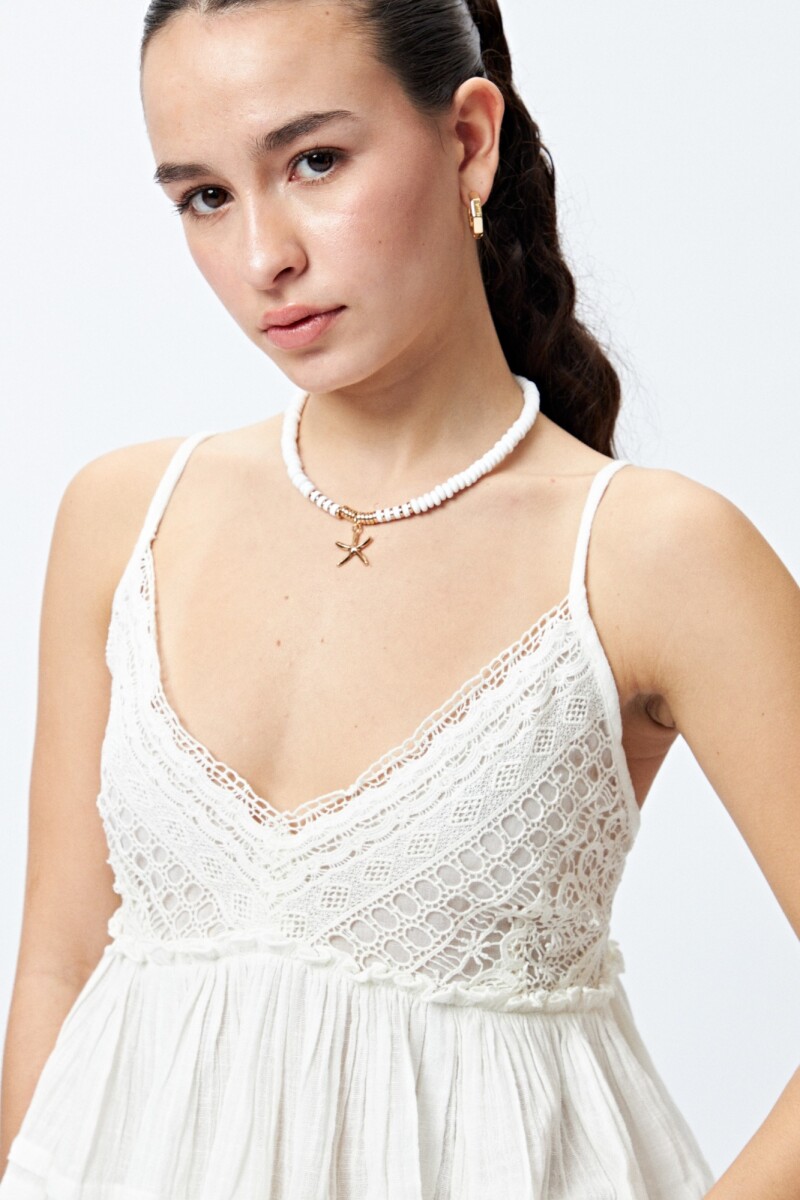 TOP ZARIA Blanco