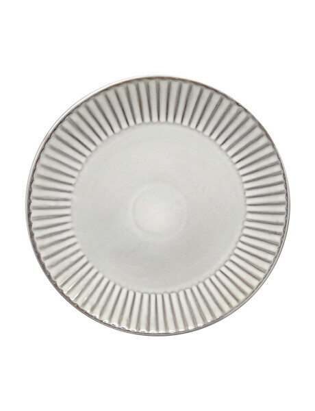 PLATO DE MESA D27CM BORDE FACETADO GRIS PLATO DE MESA D27CM BORDE FACETADO GRIS