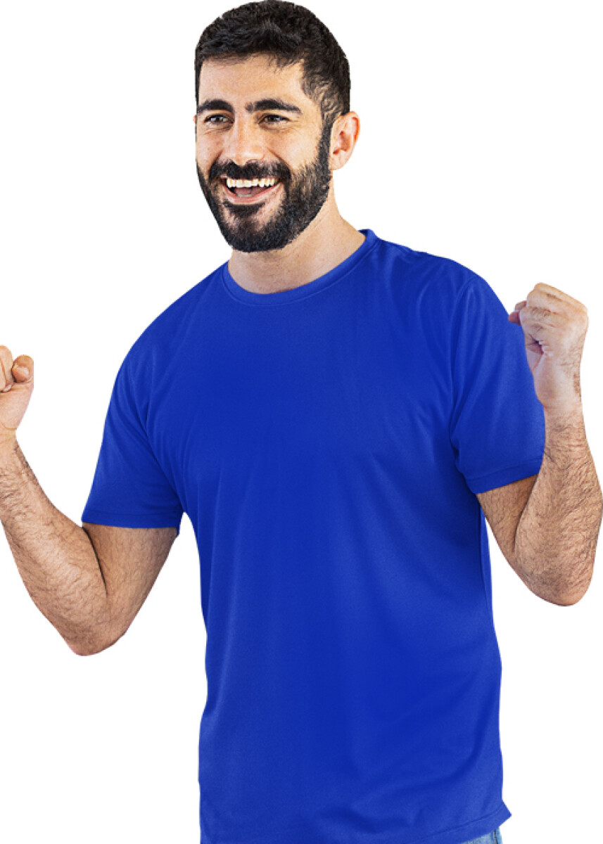 Camiseta a la base dry fit - Azul royal 