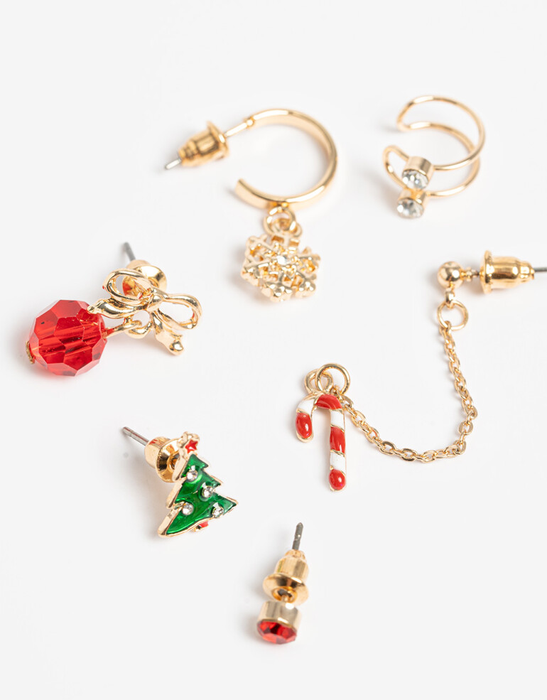 Aros Sets Navidad Set De Aros Navideños - Combinacion Multicolor