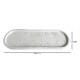 Bandeja decorativa simil piedra cementicia oval 28x11 cm GRIS