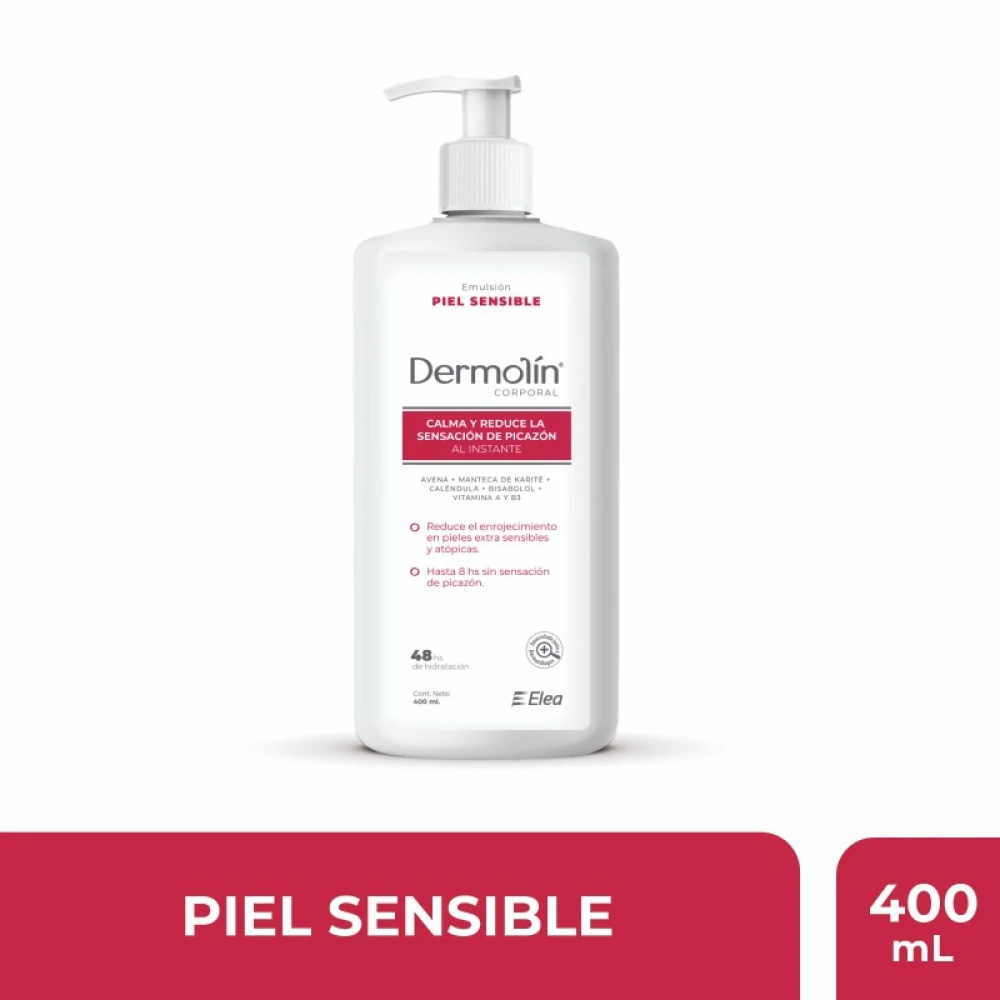 DERMOLIN COPORAL PIEL SENSIBLE X 400 ML