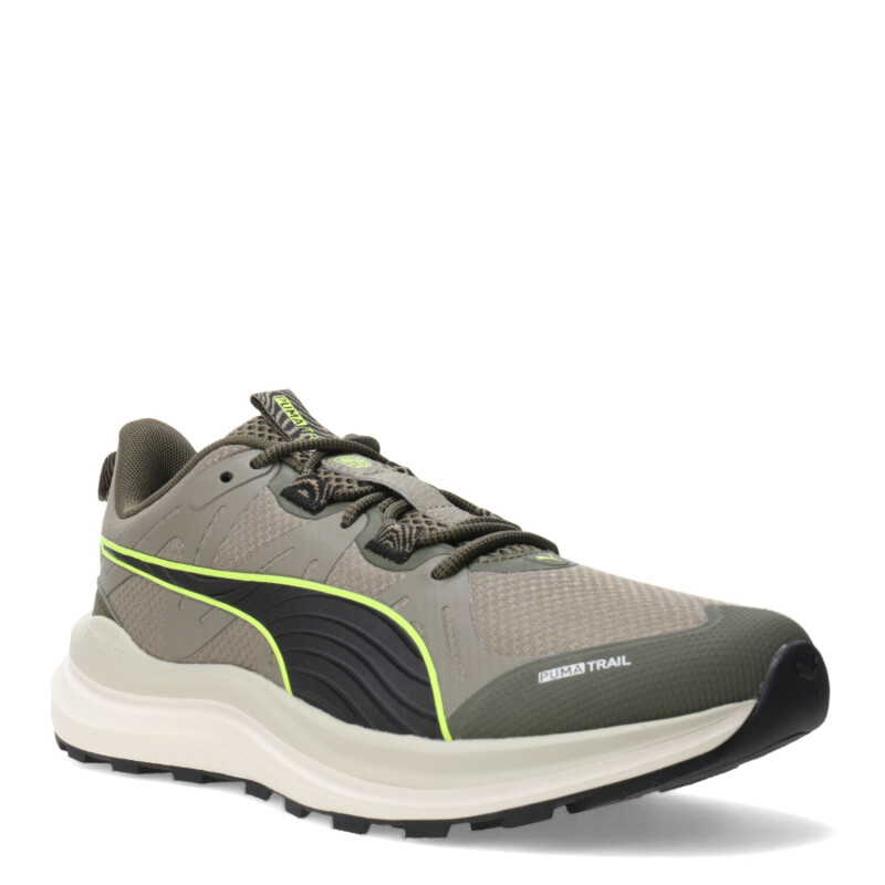 Championes de Hombre Puma Lite Trail Verde - Verde Oliva - Negro