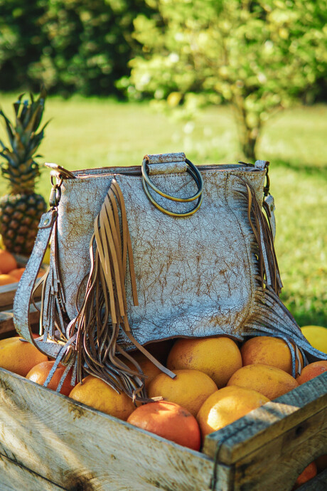 Cartera Mare Flecos Blanco Crack