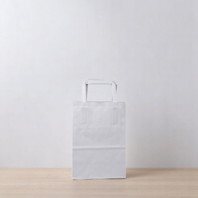 Bolsa lisa acuario 14x08x20 cm BLANCO