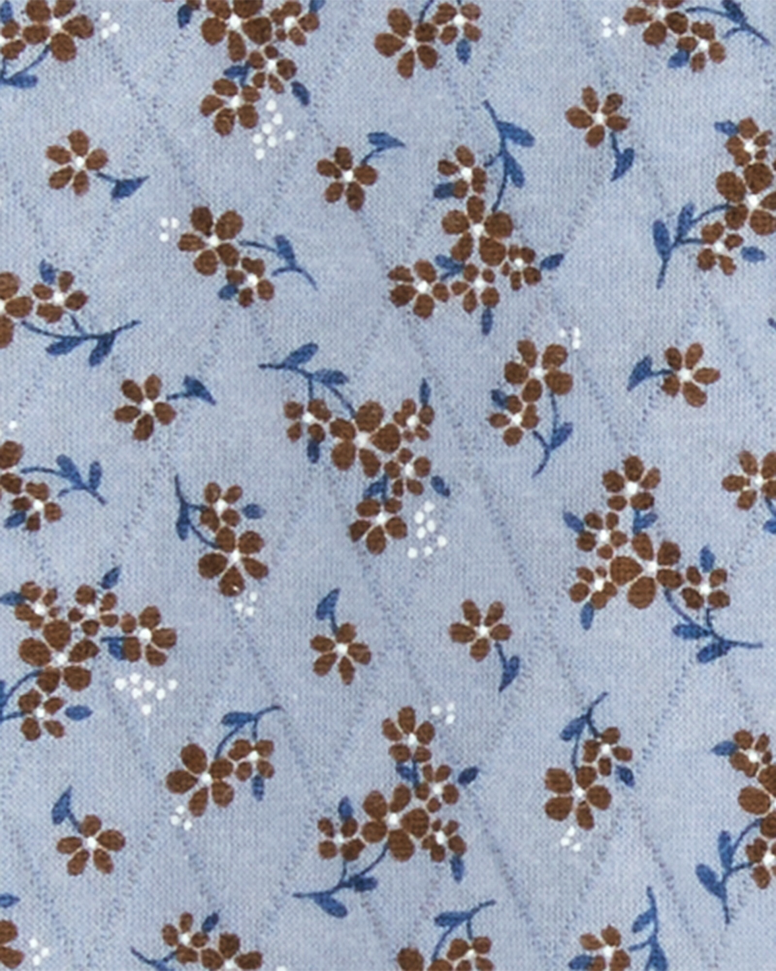 Monito y gorro capitoneado de algodón, diseño floral Sin color