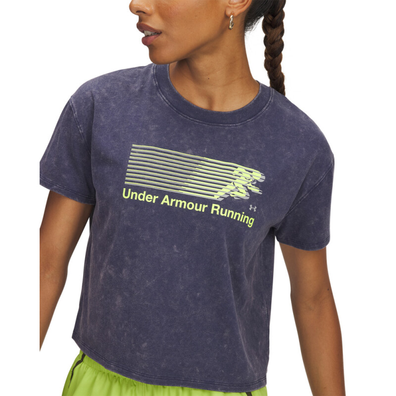 UA Run Graphic SS 2-BLU BLU-403