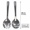 Set 2 Cucharas para Ensalada de Acero Inoxidable 28 cm Set 2 Cucharas para Ensalada de Acero Inoxidable 28 cm