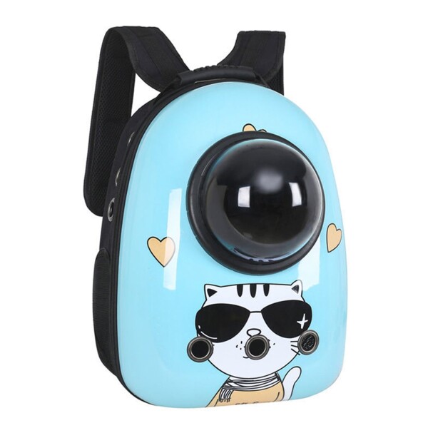 Mochila Transportadora De Mascotas Con Burbuja Gato Perro Variante Diseño Gato