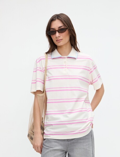 Remera polo Georgina Off white