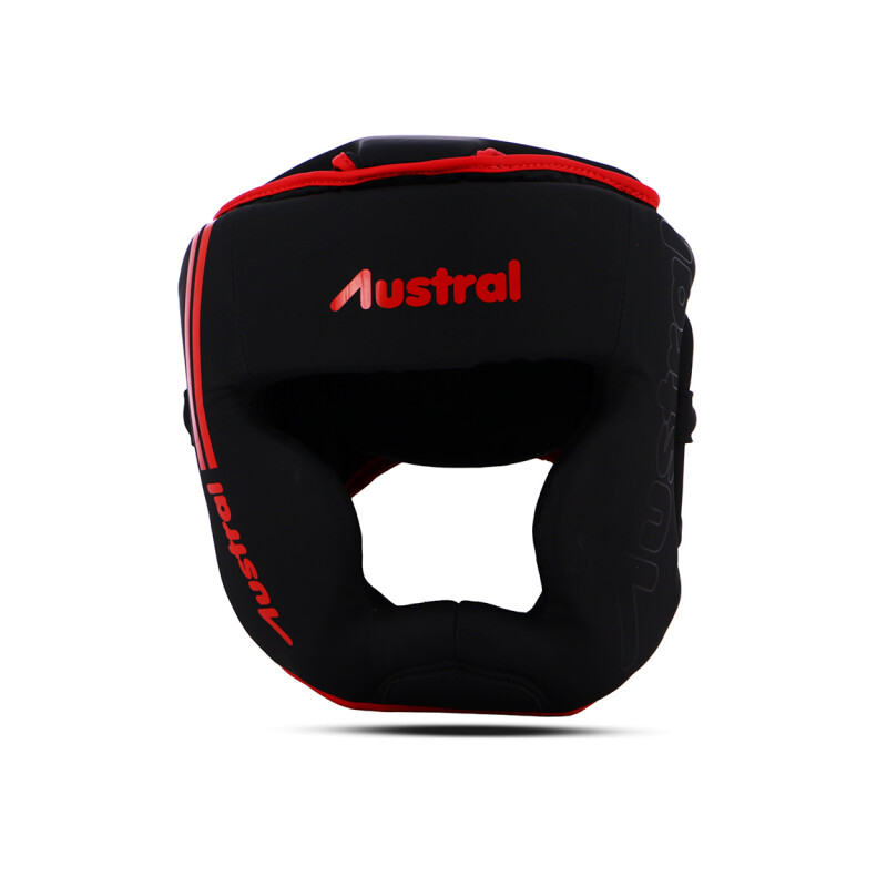 Austral Protector de Cabeza de Boxeo KAOS - M Negro-Rojo
