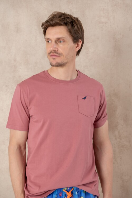 ** Preventa ** T-Shirt con bolsillo Dusty Pink