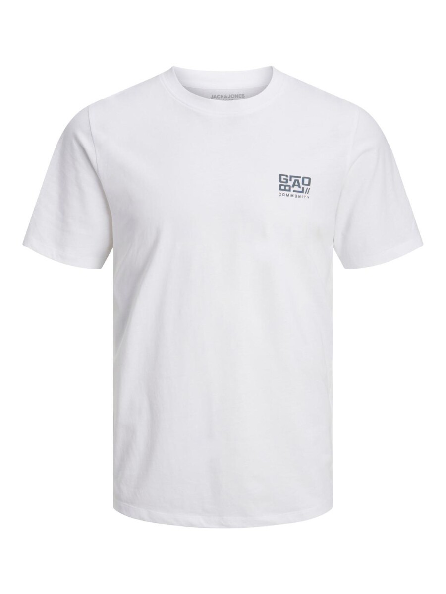 Camiseta Waffle Logo Frontal - White 
