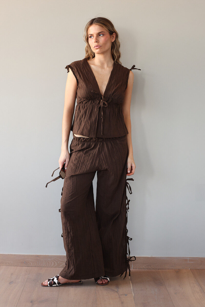 Pantalon Creta Chocolate
