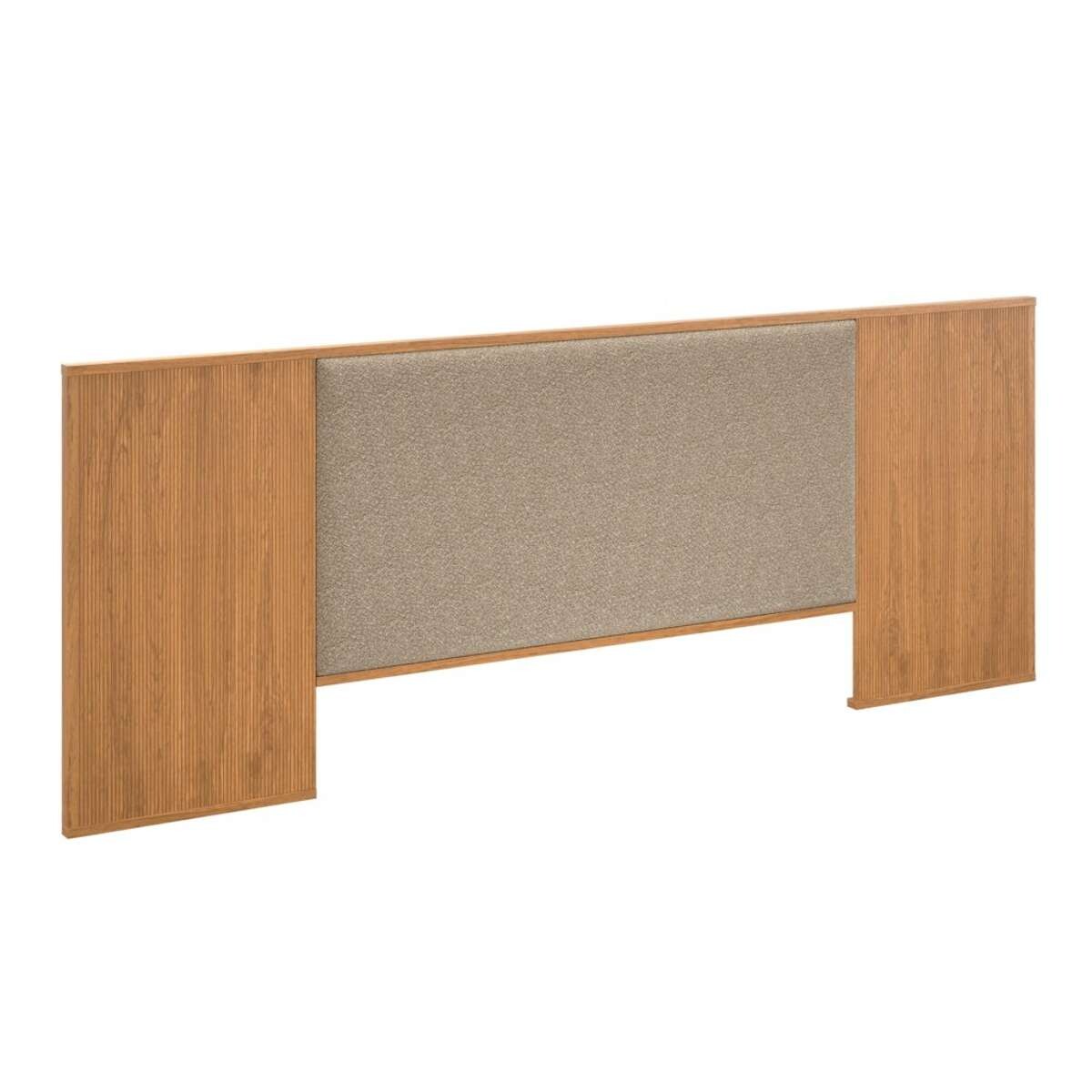 Respaldo Queen Tapizada Liam Moderna - Marron 