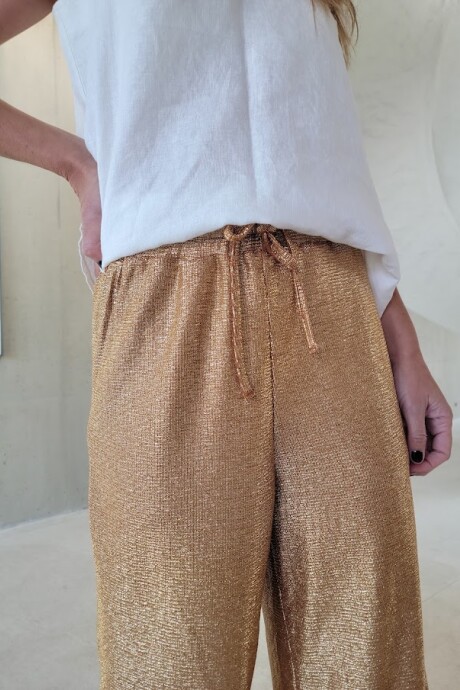 Pantalón Shine Dorado