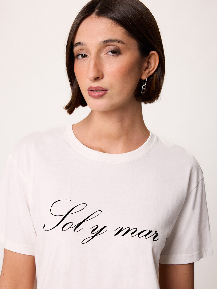 T-SHIRT M/C MARISOL DIXIE Blanco