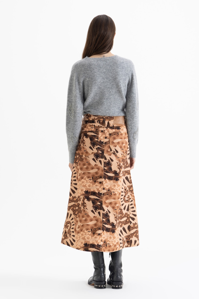 POLLERA DRAGONES Camel