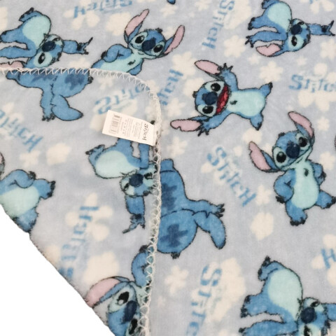 Frazada Coral Infantil 1 Plaza 150 x 200 cm Stitch