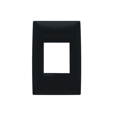 PLAQUETA C BASTIDOR 1 MODULO DOBLE ATENEA Plaqueta c/ Bastidor 1 Módulo Doble Atenea Grafito