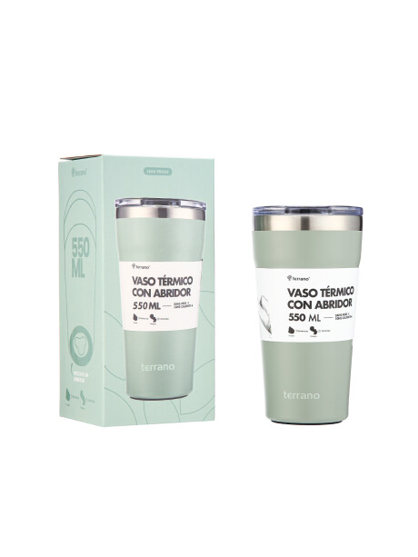 Vaso Acero Inox. 600mL. Oliva