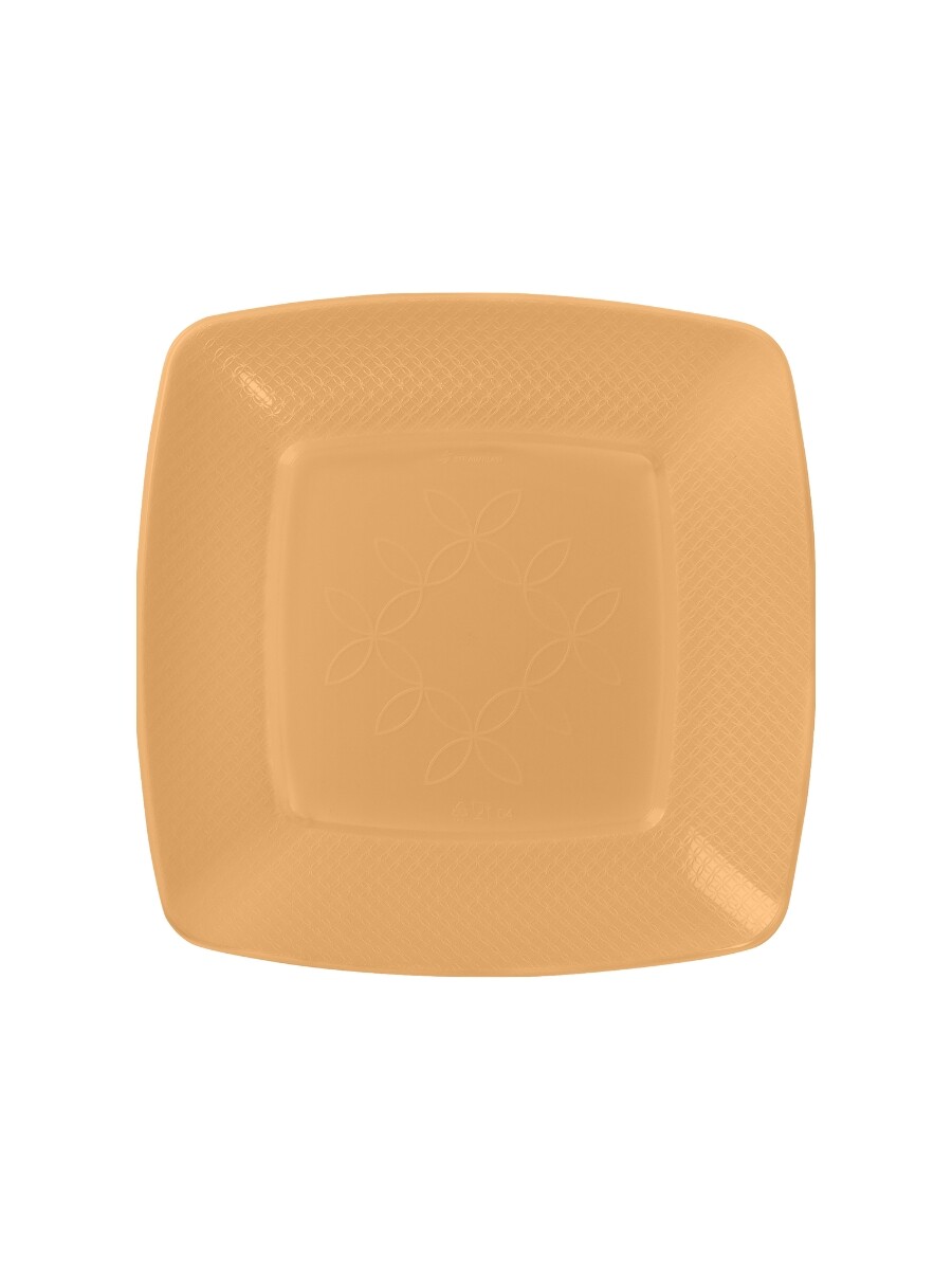 PLATOS CUADRADOS 15cm - naranja 