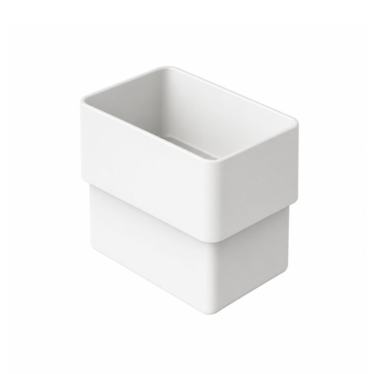 Acople Rectangular Para Tubo Blanco Canaleta Style 