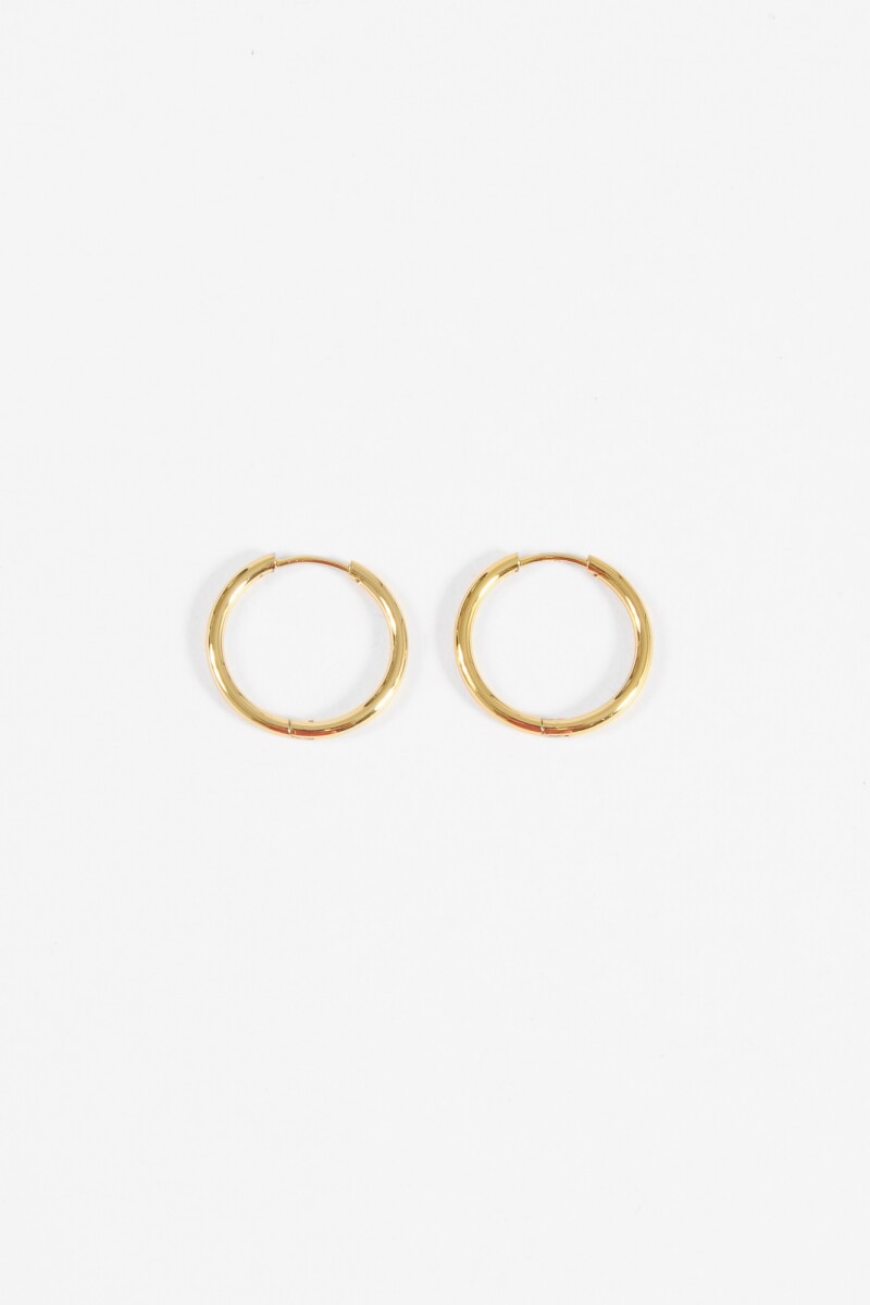 Aros acero medium dorado