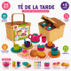 Juego De Té Infantil Picnic Canasta Tetera Tazas Juguete Juego De Té Infantil Picnic Canasta Tetera Tazas Juguete