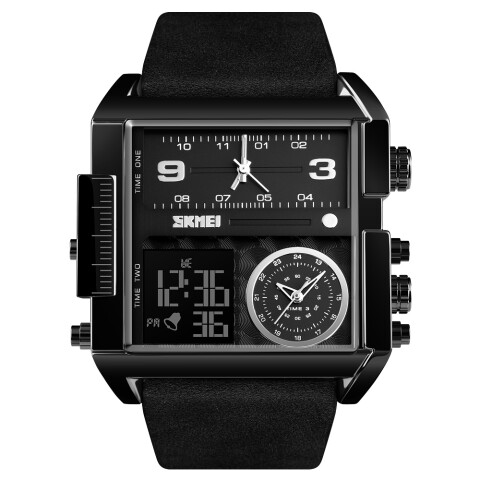 Reloj Skmei 1391BKBK Dual Time para Hombre Negro Reloj Skmei 1391bkbk Dual Time Para Hombre Negro