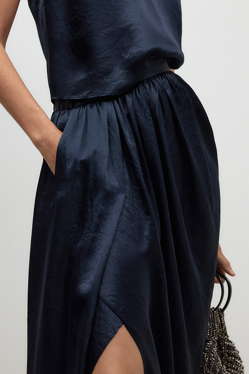 FALDA FRUNCIDA Azul