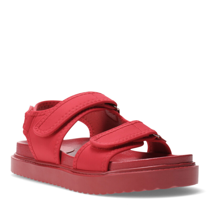 Sandalia de Mujer Miss Carol LEYA con doble velcro Rojo