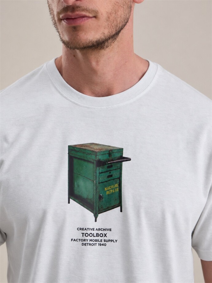 T-SHIRT ESTAMPA TOOLBOX BLANCO