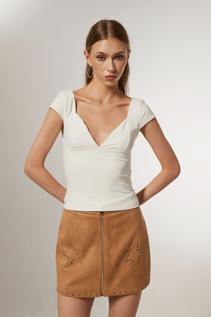 Tops Pawire - Marfil / Off White 