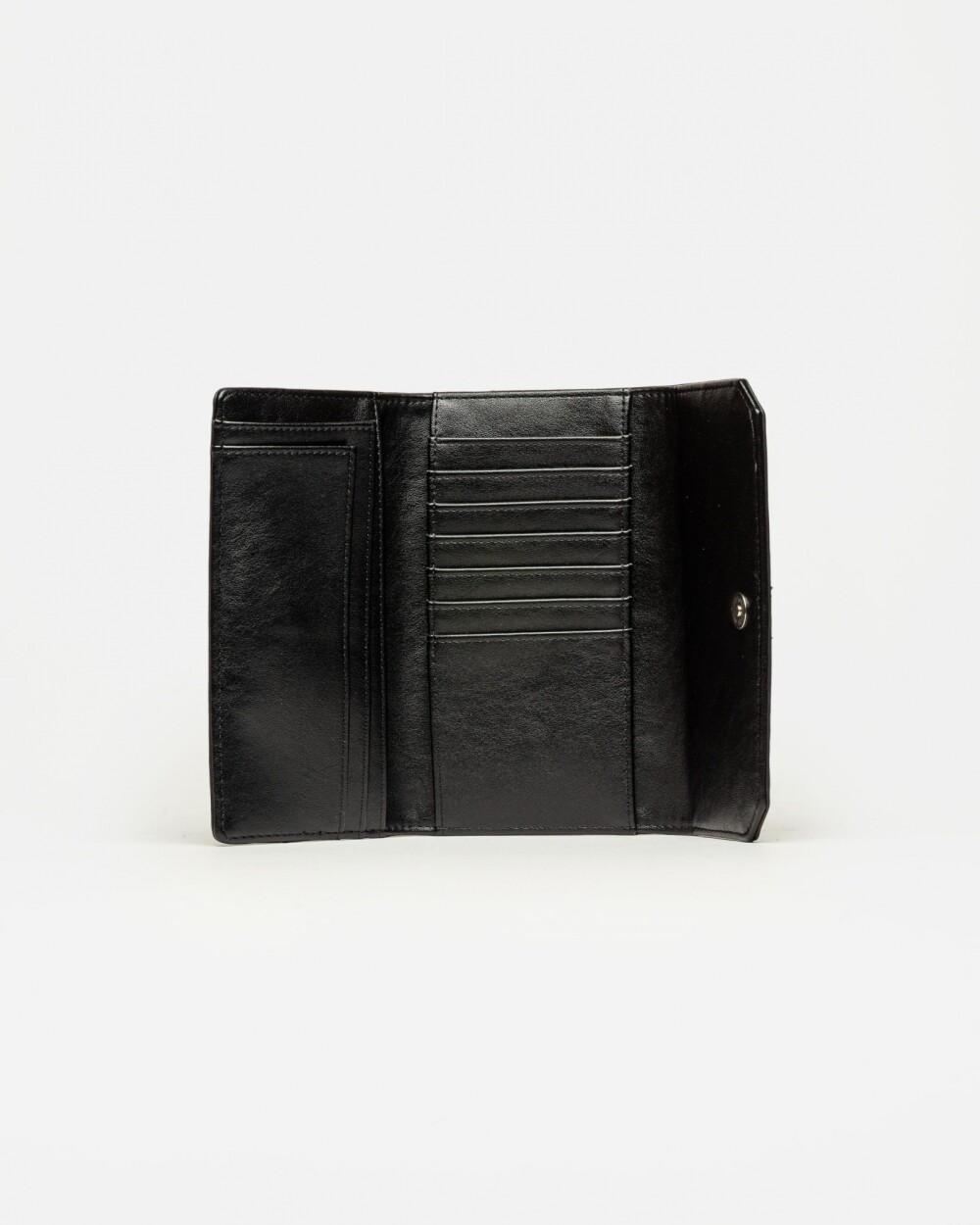 Billetera P&P en efecto cuero Negro