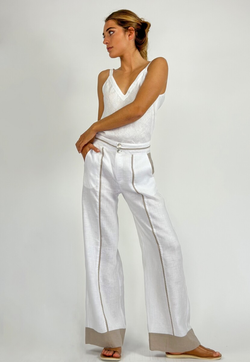 PANTALON CARMELO - BLANCO 