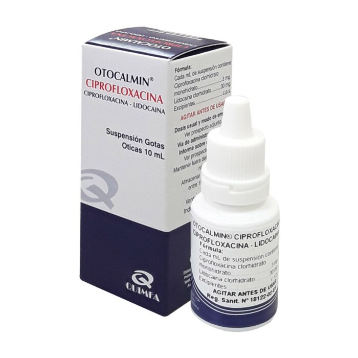 OTOCALMIN CIPROFLOXACINA GOTAS FRASCO X única