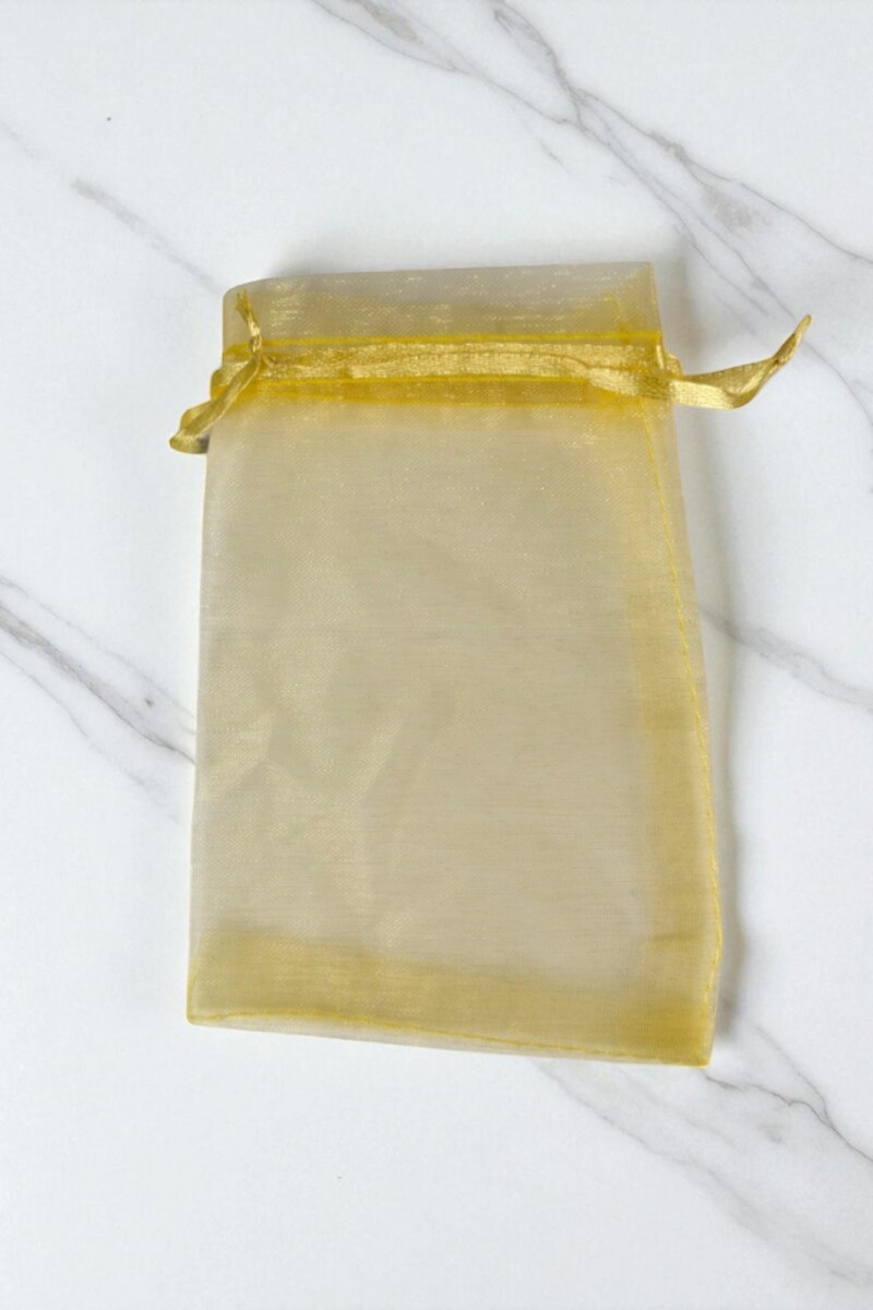 Bolsa organza 12x17 cm. - ORO 