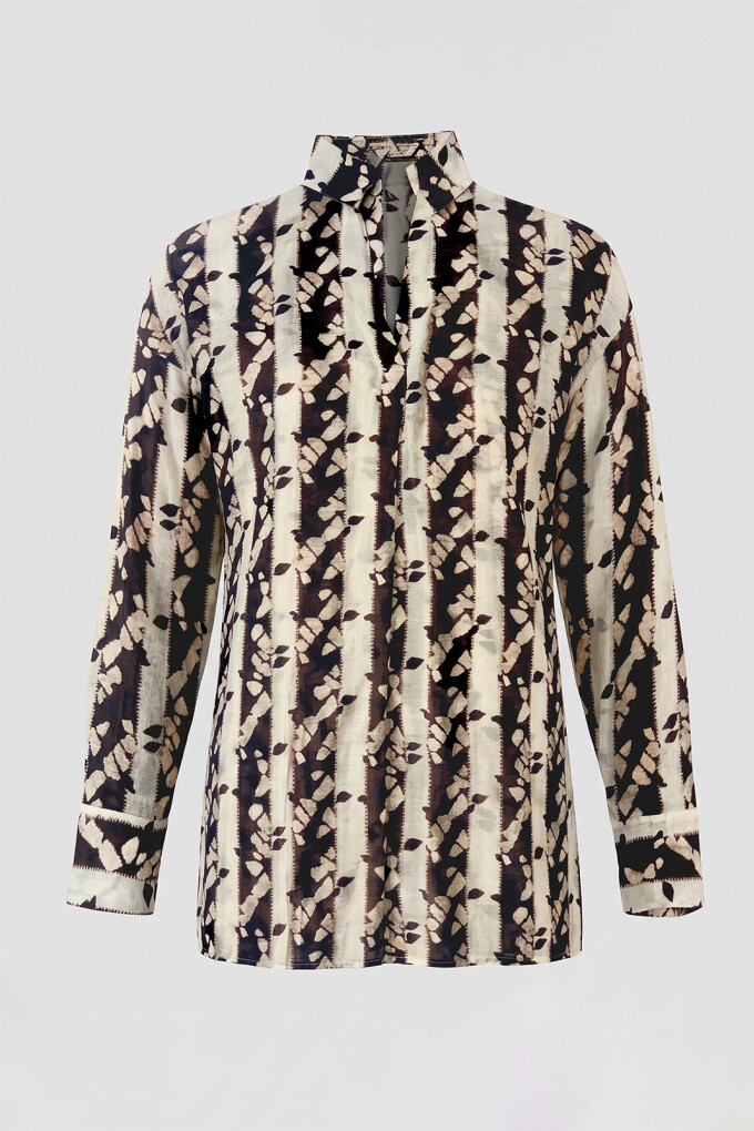 BLUSA HANNA ROCIO MARRON