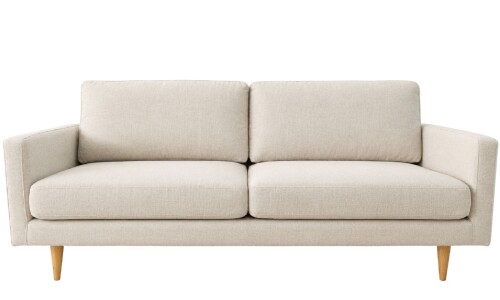 Sofá PRADA 3 cps Beige Tela Rústica