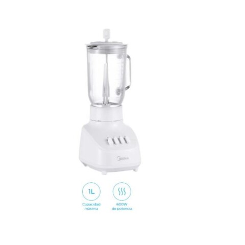 LICUADORA MIDEA 1 L VIDRIO BLANCA MJ-BL6008BWW S/D Licuadora Midea 1 L Vidrio Blanca Mj-bl6008bww S/d