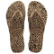 Sandalia de Mujer Havaianas Slim Animals Beige Arena - Dorado