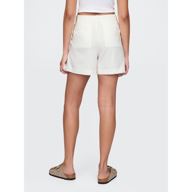 365 LINEN SHORT NEW OFF WHITE