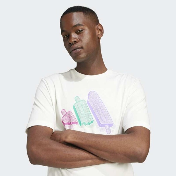 Remera Adidas Lounge Ice Graphic Blanco