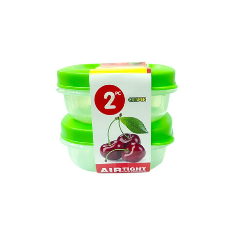 Outlet Contenedor Plástico x2 -10*10*4.5cm Outlet Contenedor Plástico X2 -10*10*4.5cm