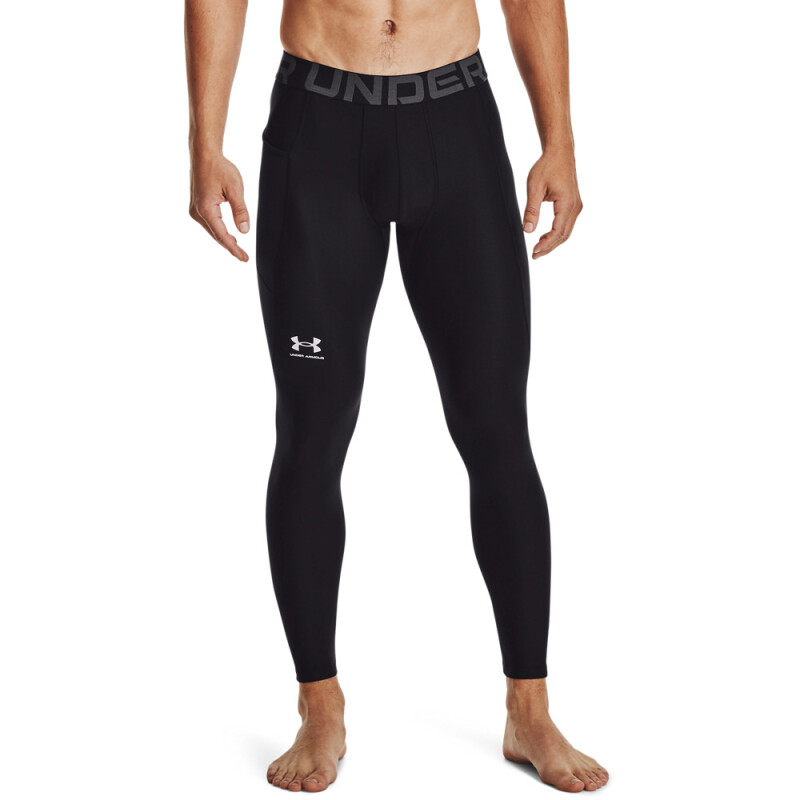 UA HG Armour Leggings-WHT BLK-001