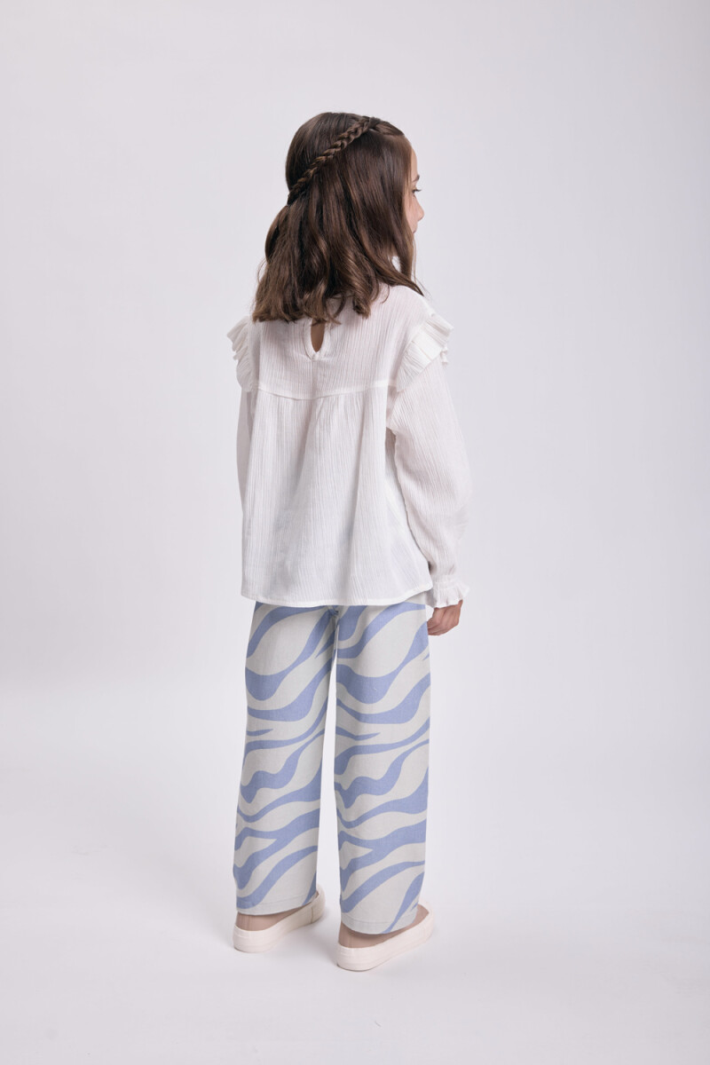 Pantalón jean slouchy cortes Celeste